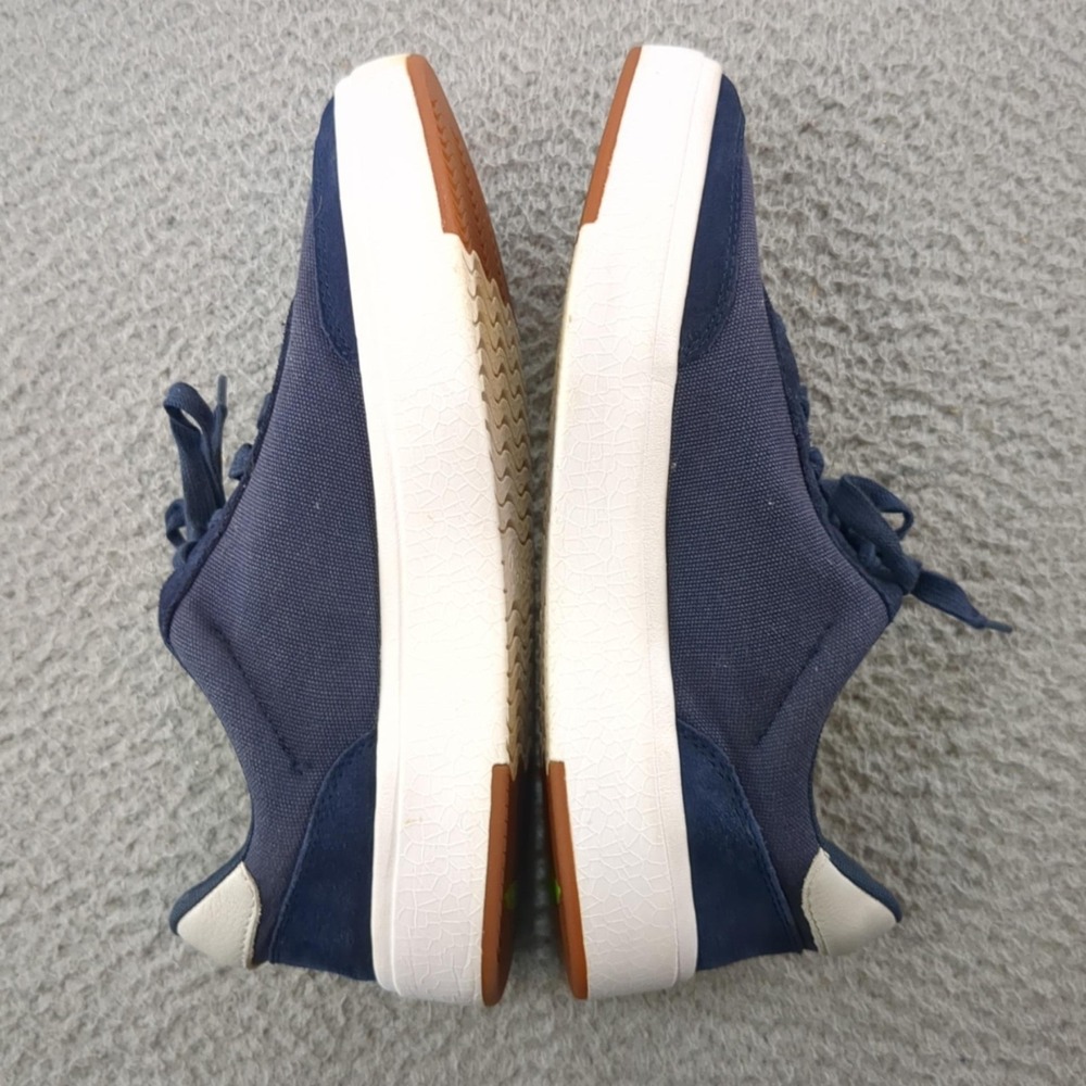 Kizik Shoes Mens Size 8.5 W Blue Canvas HandsFree Labs Sneakers Comfort Casual - Picture 9 of 16
